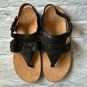 Vionic Lupe Black Thong Sandal Size 7.5
